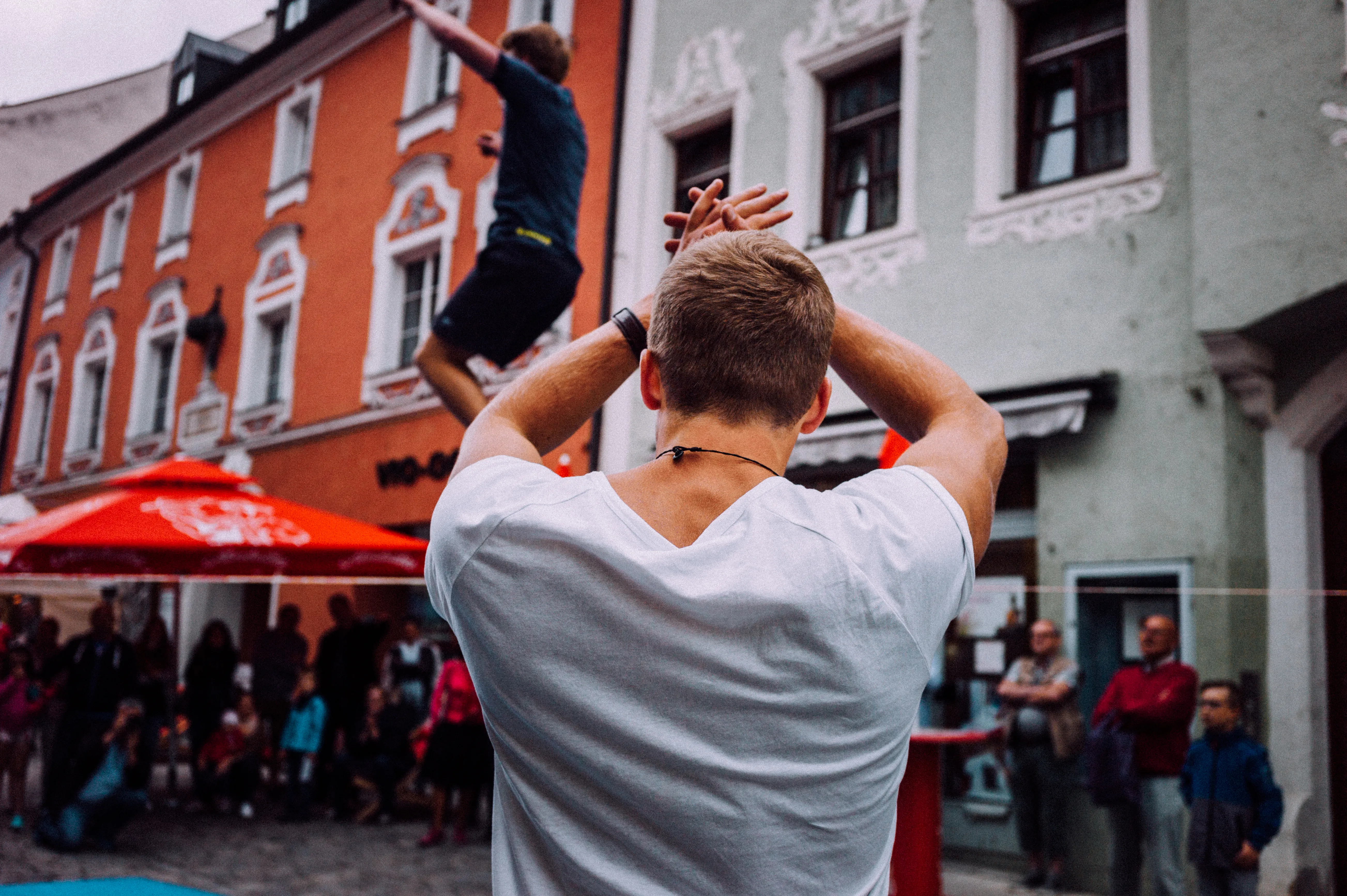 Moritz Purer – Slackline Show vor begeistertem Publikum