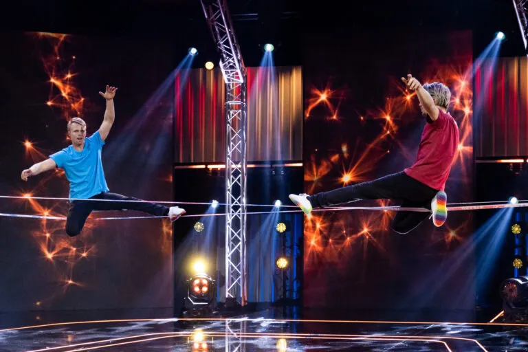 Moritz Purer bei Show your Talent Puls 4 – Slackline Battle