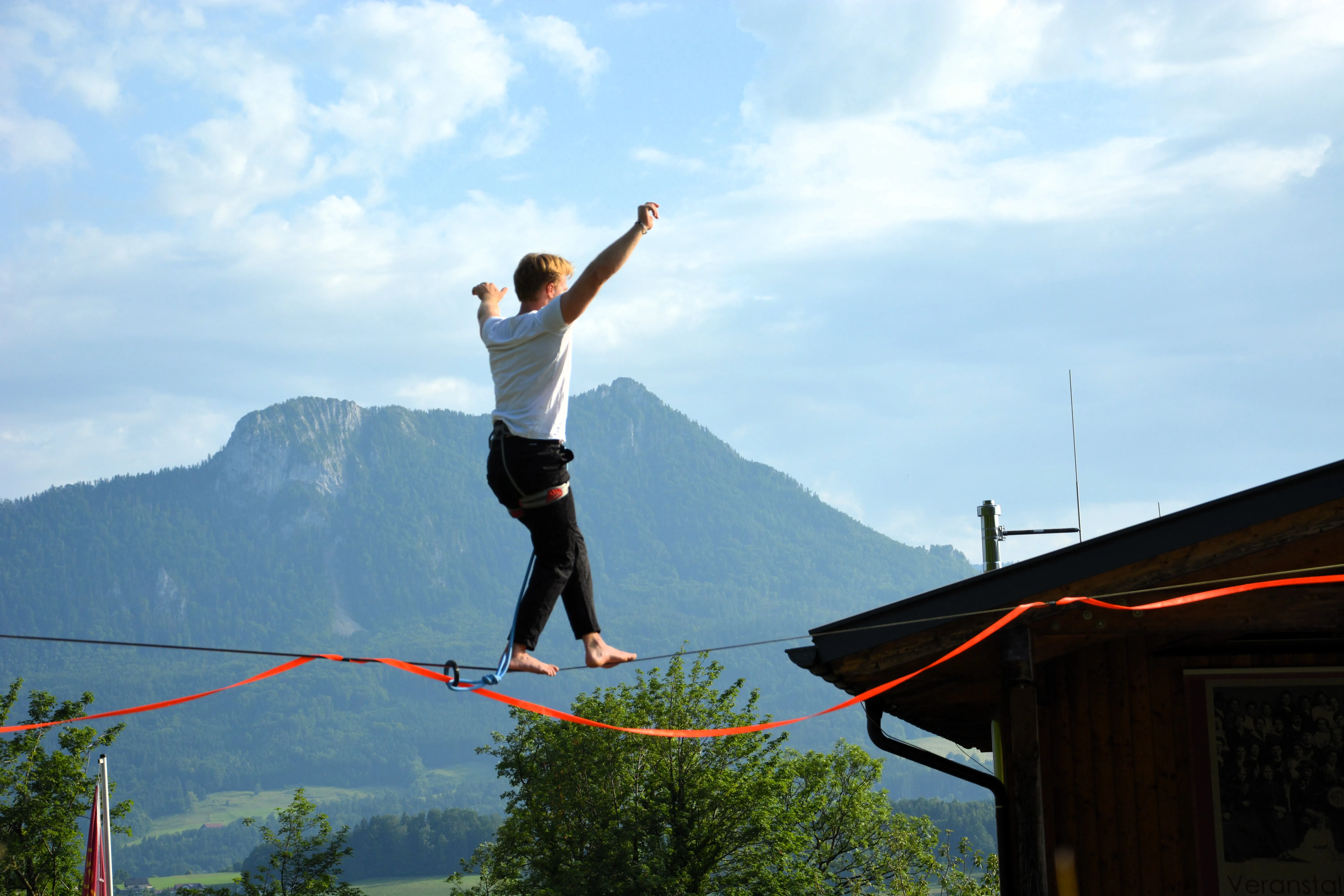 Moritz Purer – Highline Show bei Tag